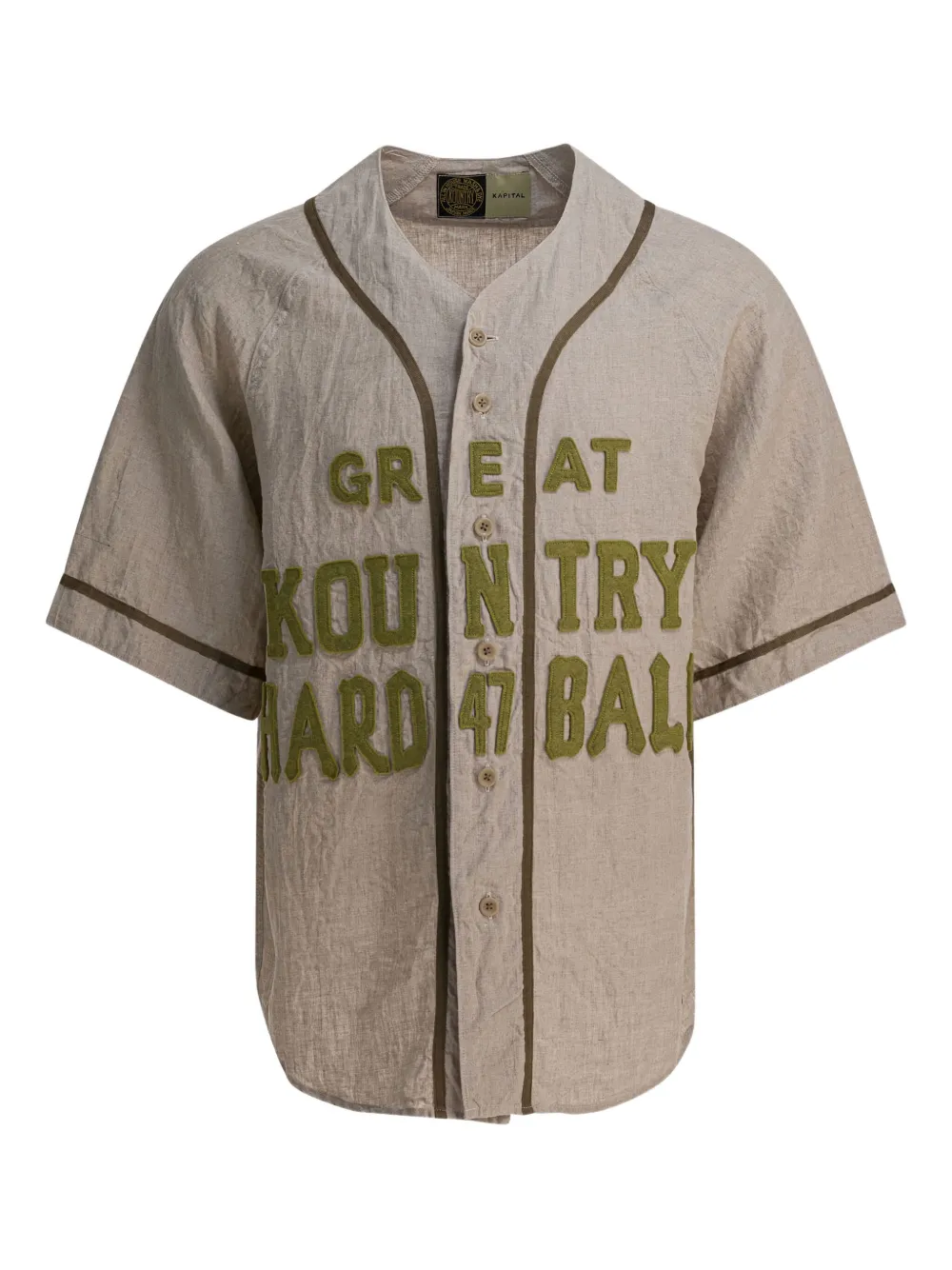 KAPITAL appliqué button shirt | Image 2