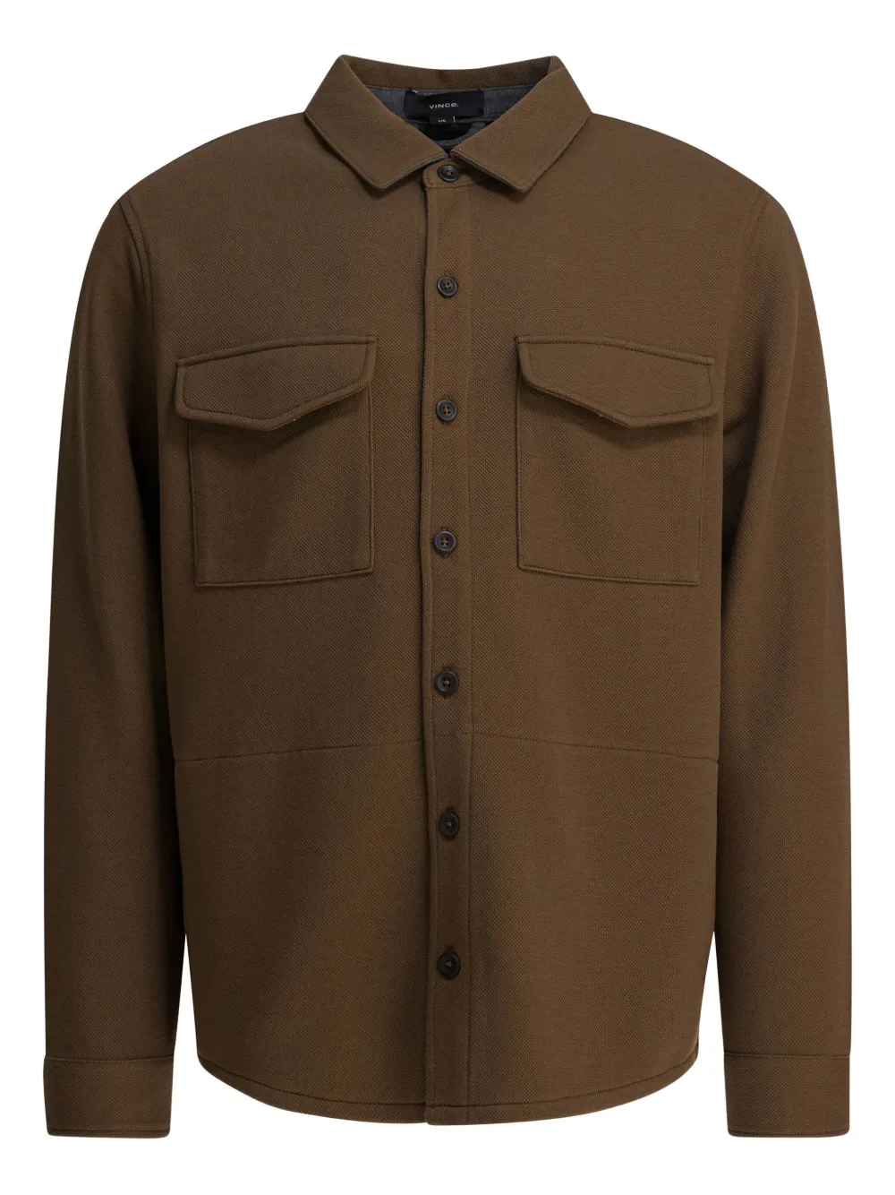 Vince cotton blend shirt jacket | Brown | Image 1