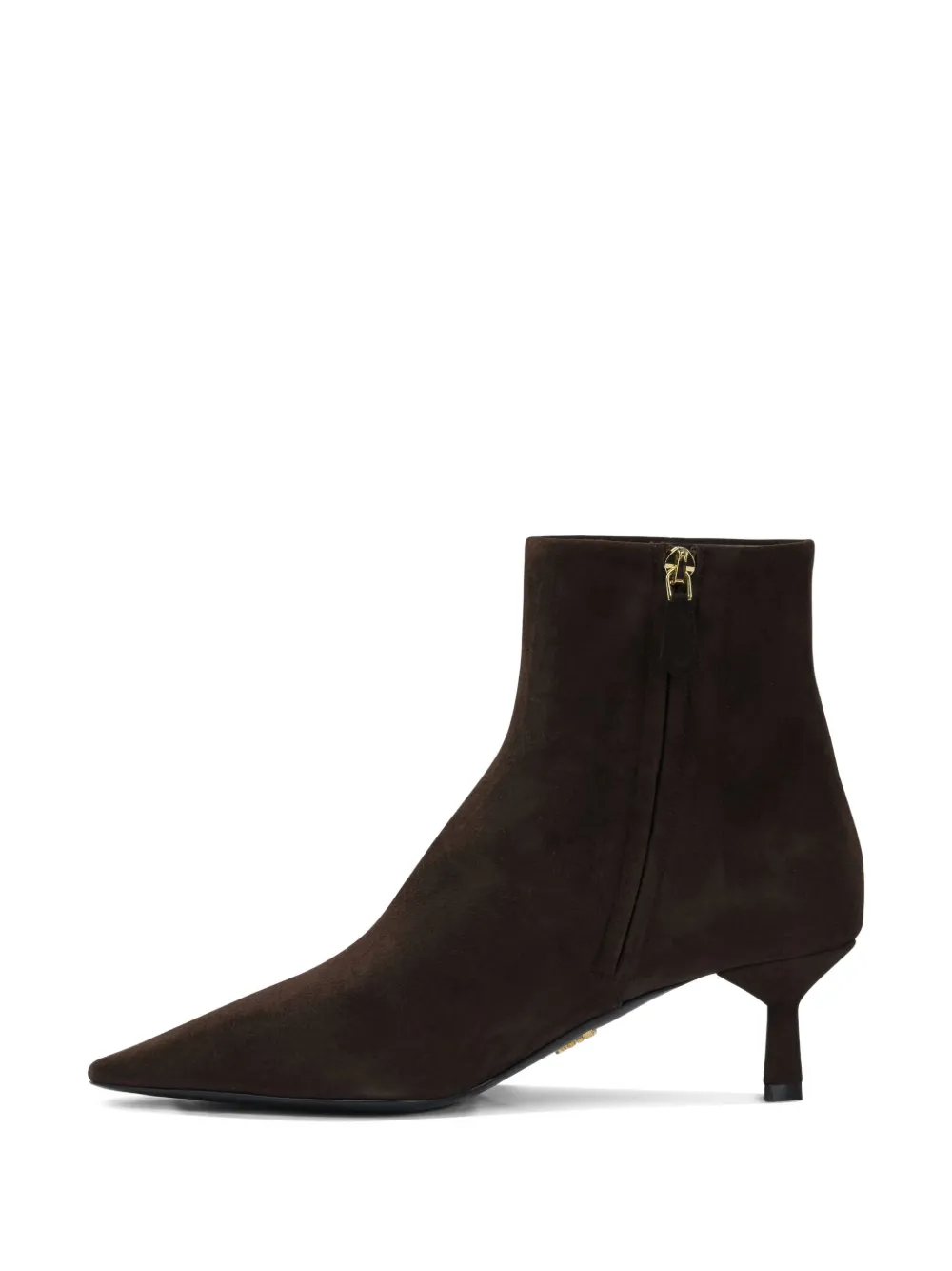 Prada Suède 55 mm enkellaarzen Bruin