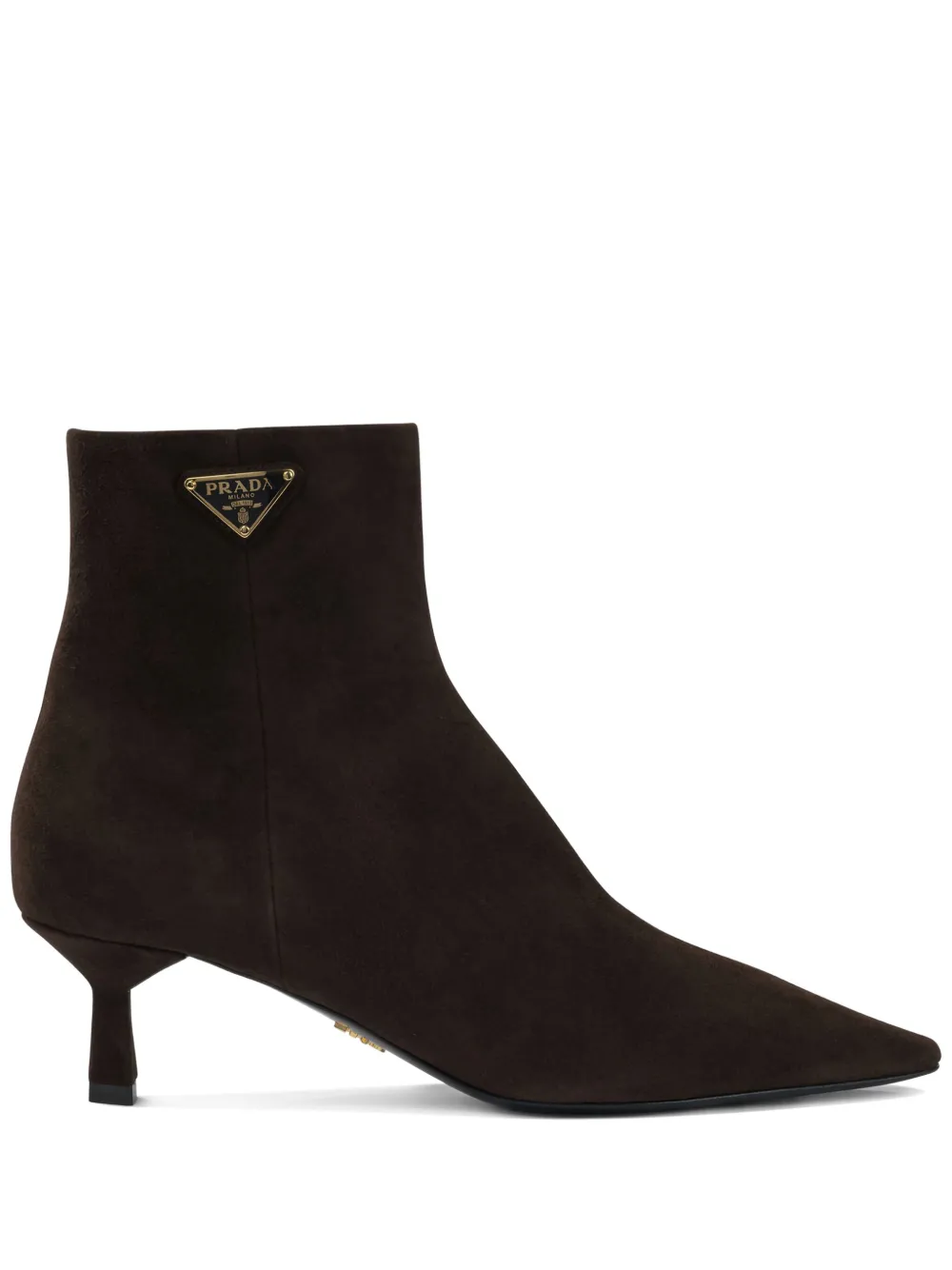 Prada Suède 55 mm enkellaarzen Bruin