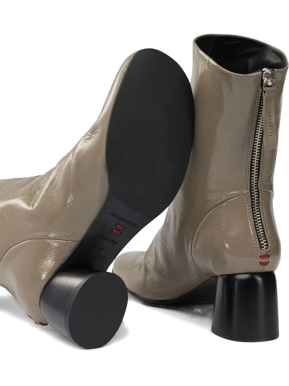 Halmanera 55mm Anna lakleren laarzen Beige