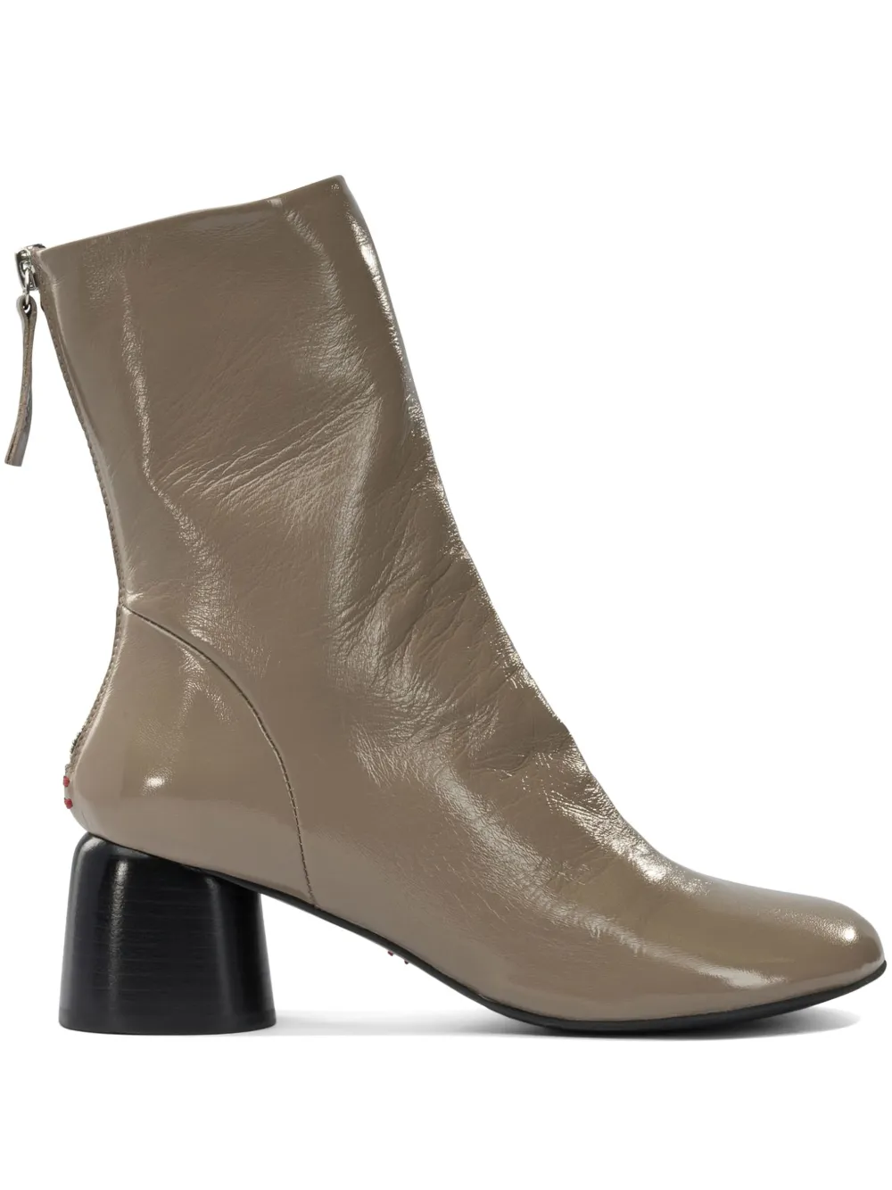 Halmanera 55mm Anna patent-leather boots | Neutrals | Image 1