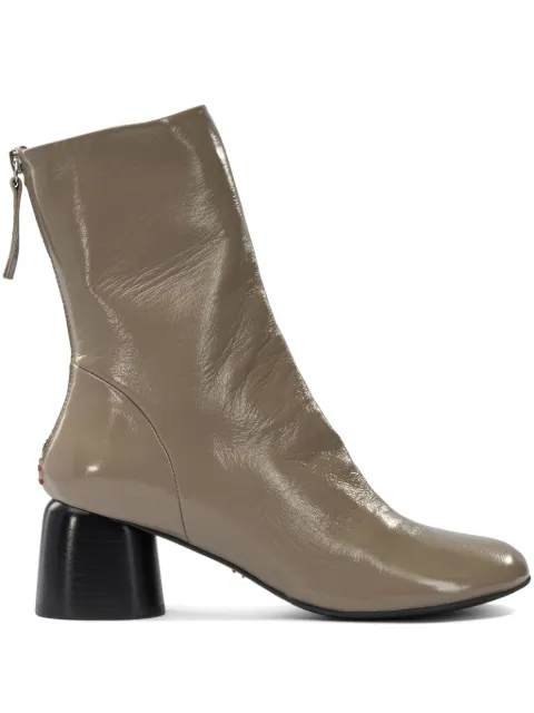Halmanera 55mm Anna patent-leather boots