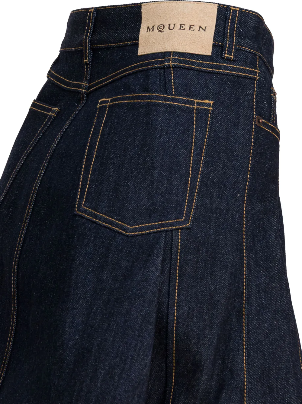 Alexander McQueen Denim rok Blauw