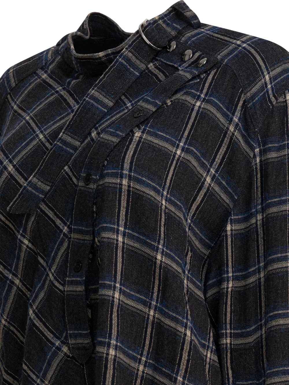 Isabel Marant Check-pattern Blouse In Black