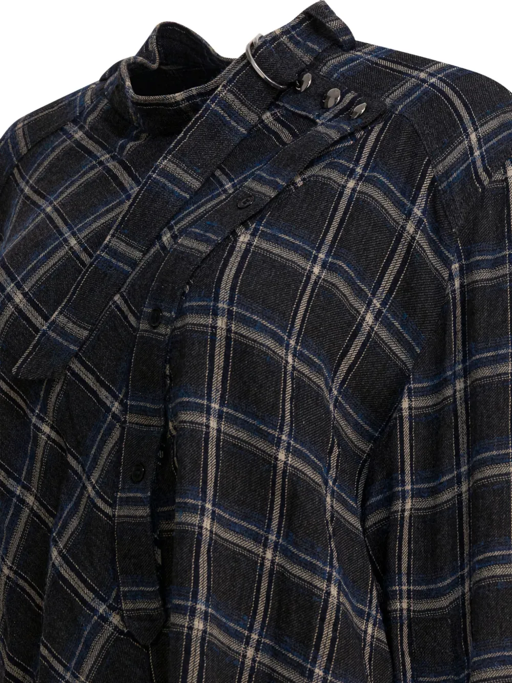 Isabel Marant Check-pattern Blouse In Black