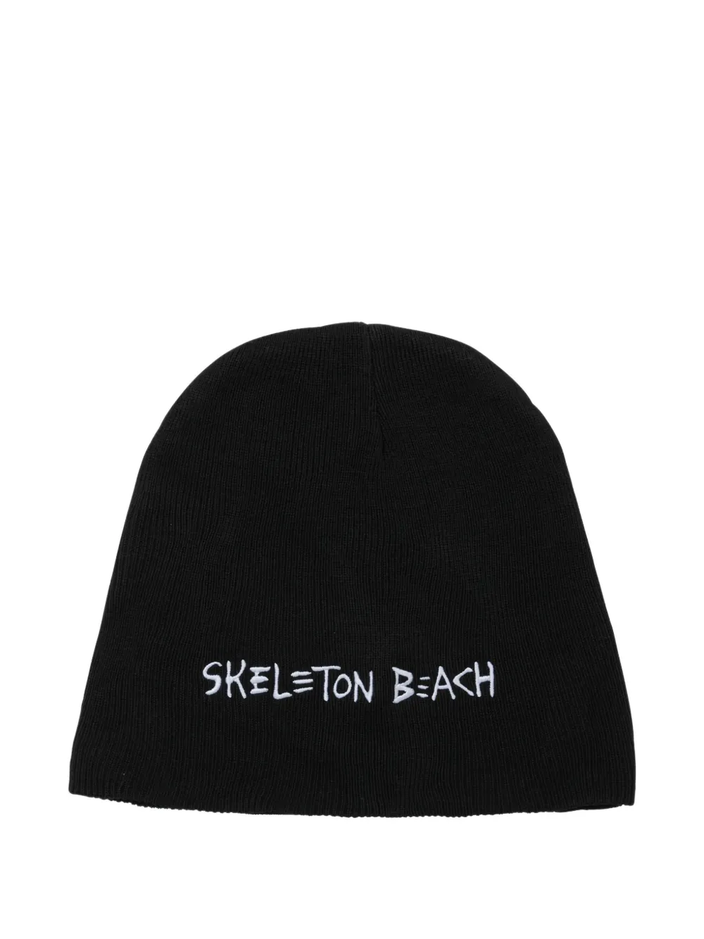 Gallery Dept. Ribbed Embroidered Beanie In Black