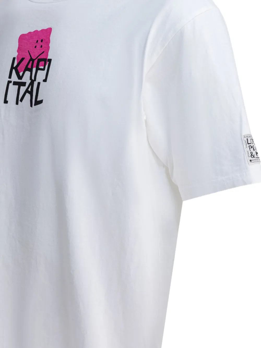 「未使用」kapital Tシャツ 新品未使用品 KAPITAL キャピタル プリントTシャツ リンガー