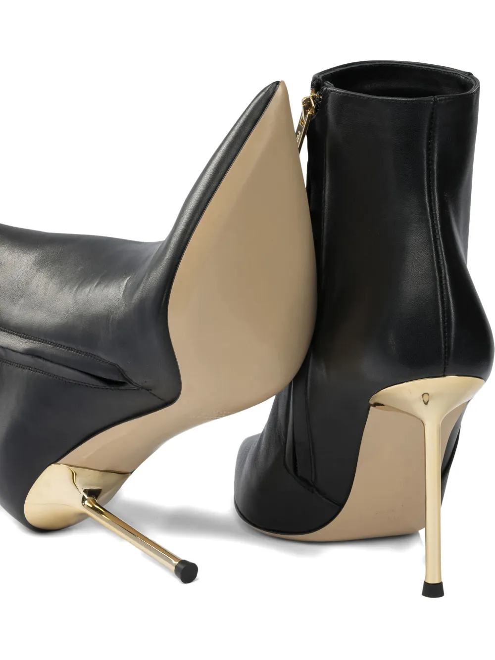 Ninalilou Pointed-toe Ankle Boots In Multi