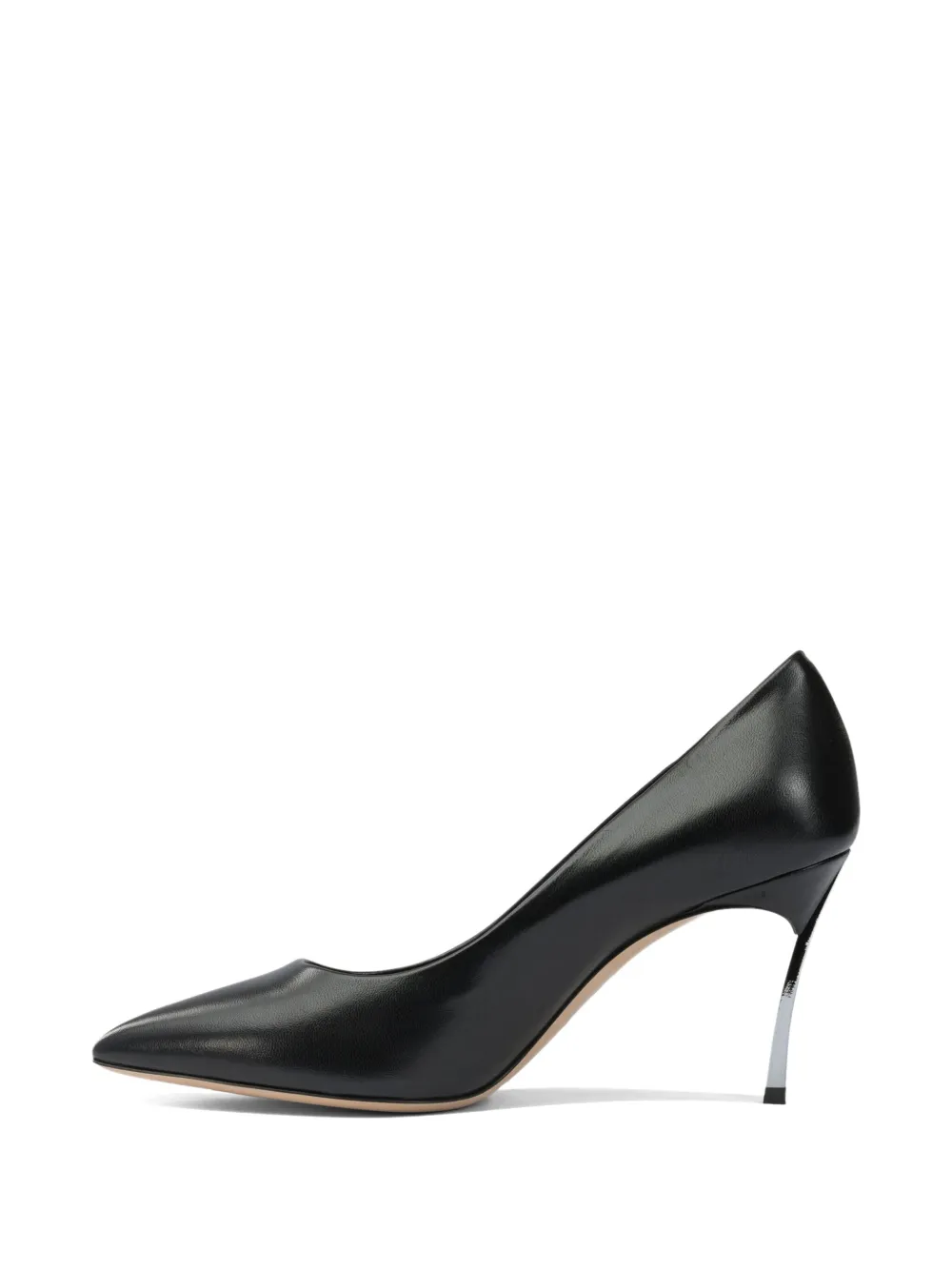 Casadei Pumps met leren hak Zwart
