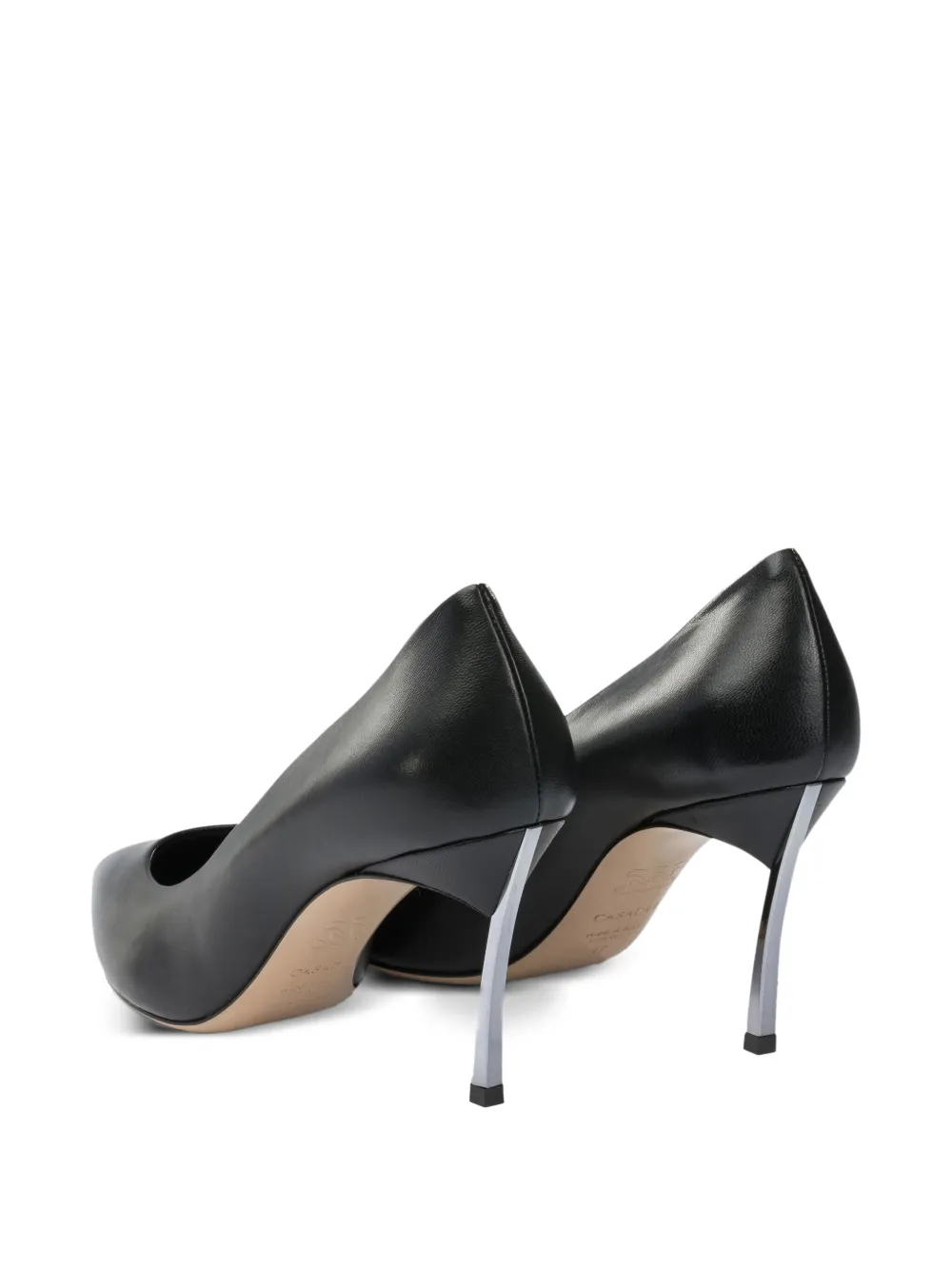 Casadei Pumps met leren hak Zwart