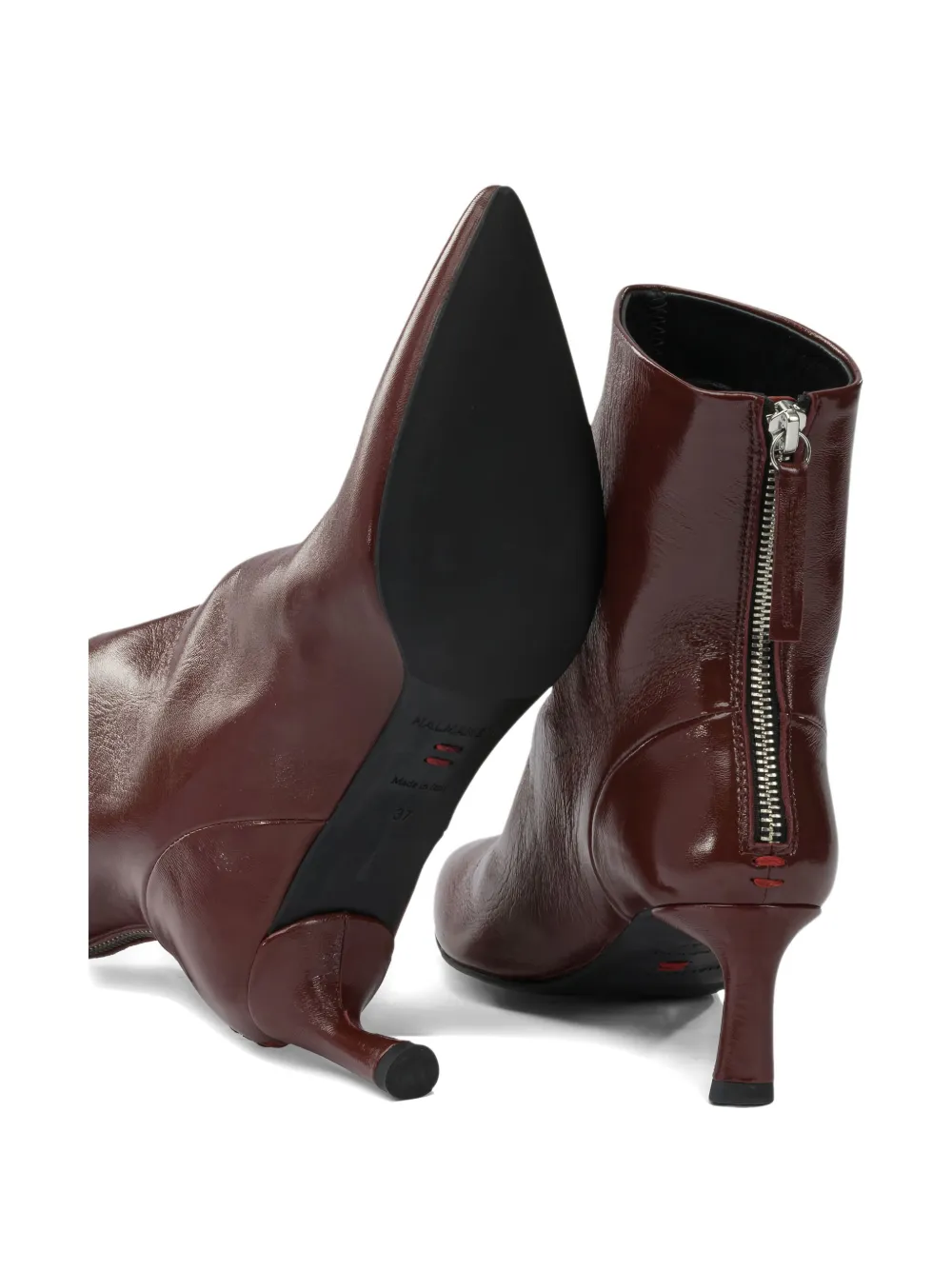 Halmanera Pointed-toe Ankle Boots In Brown