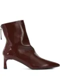 Halmanera pointed-toe ankle boots - Red