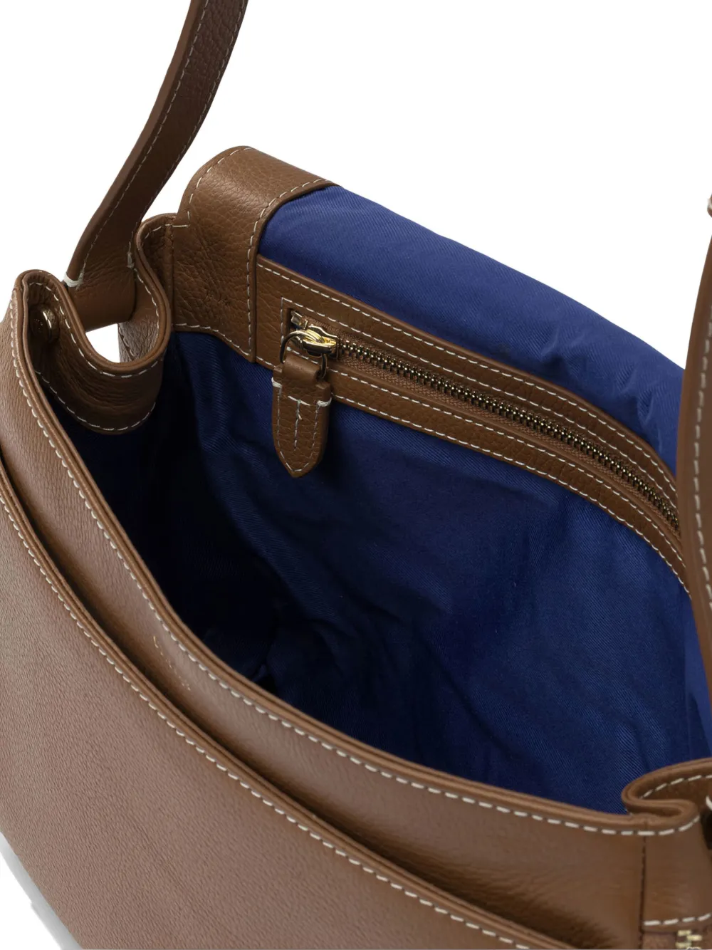Le Tanneur Medium Simone Shoulder Bag In Brown