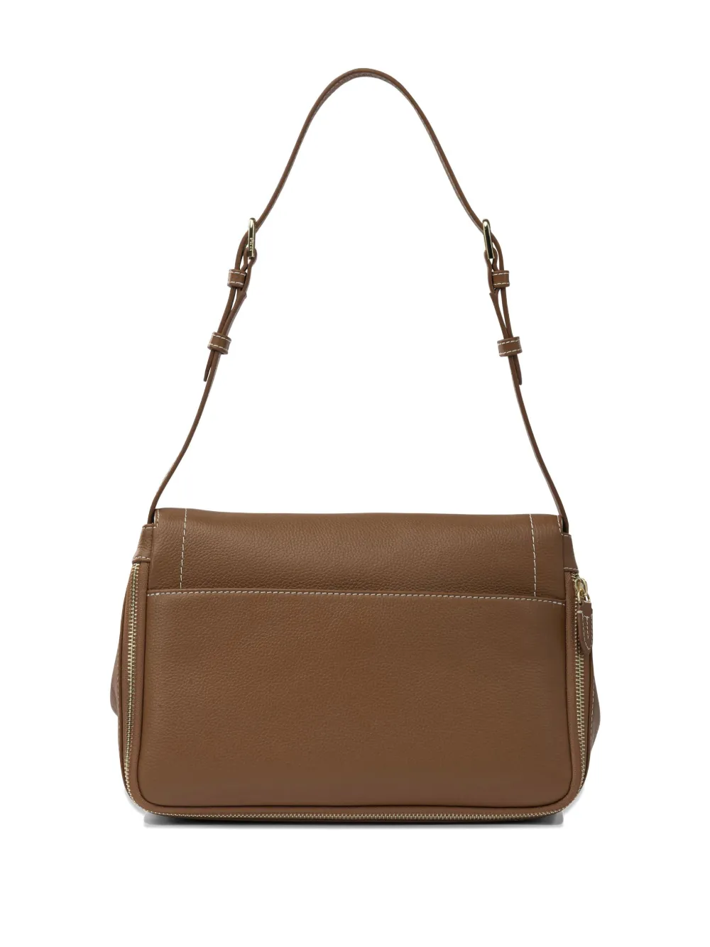 Le Tanneur Medium Simone Shoulder Bag In Brown