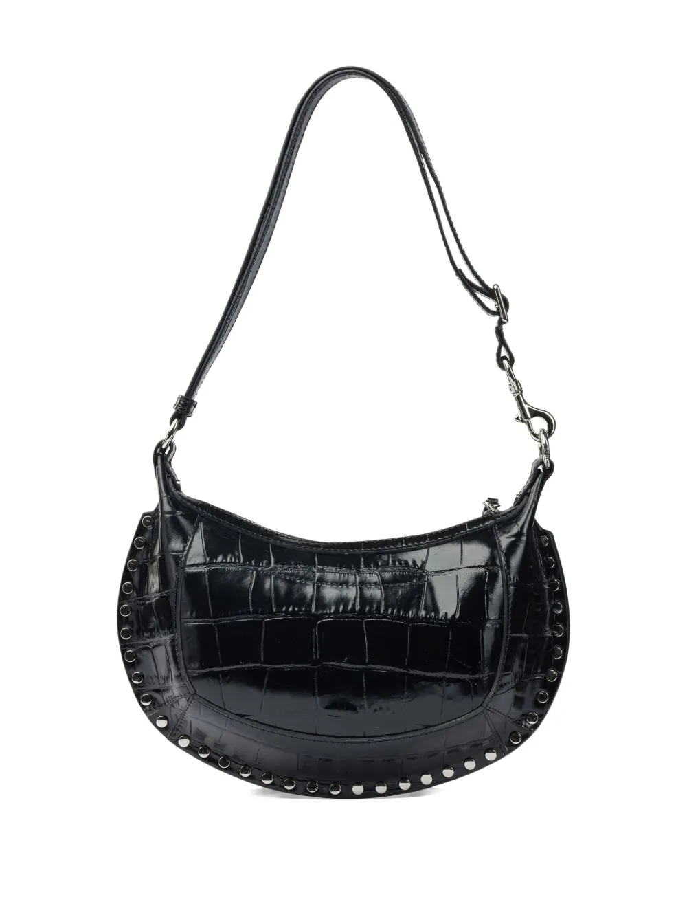 Isabel Marant Studded-detail Leather Shoulder Bag In Black