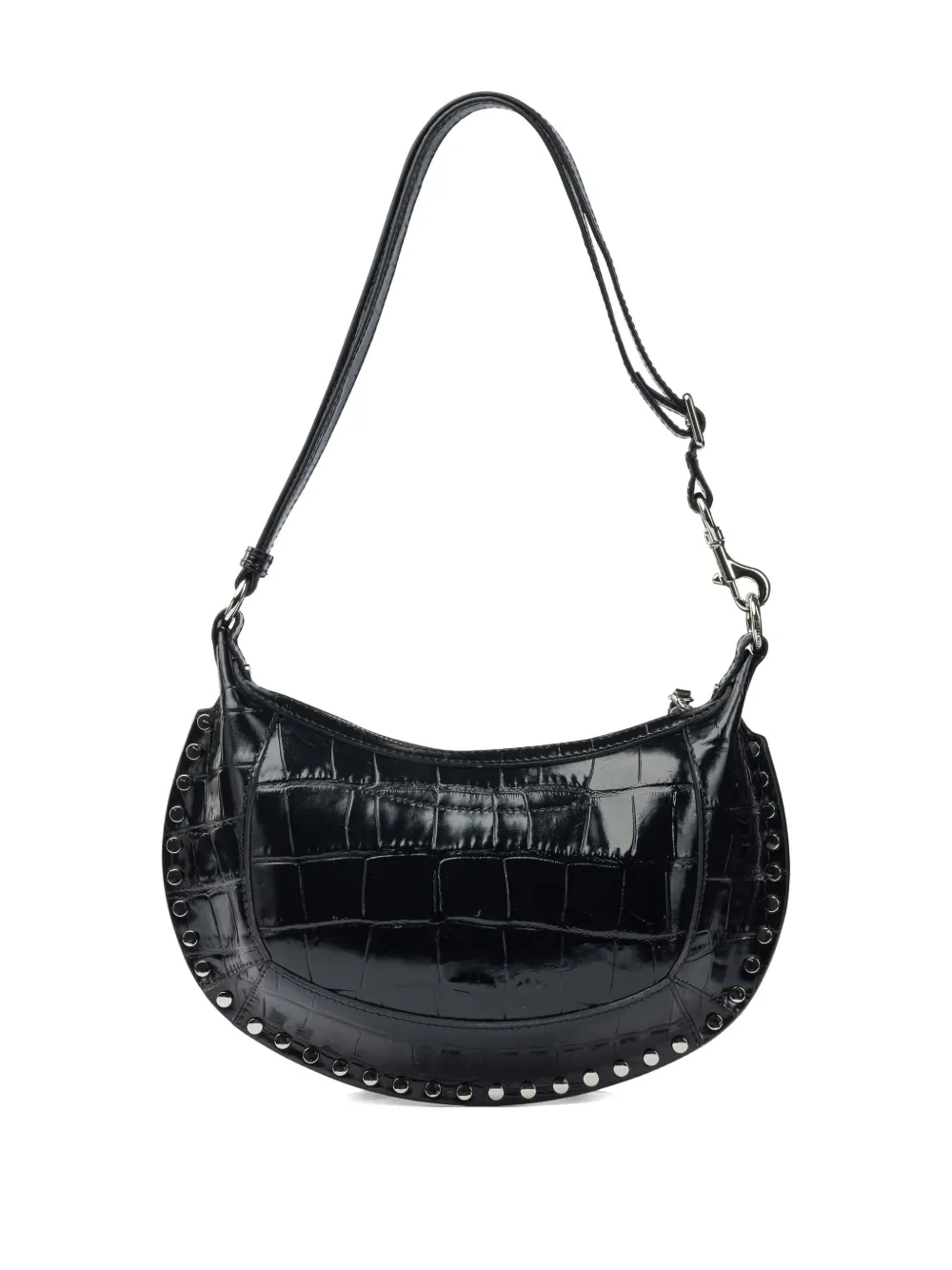 ISABEL MARANT studded-detail leather shoulder bag - Zwart