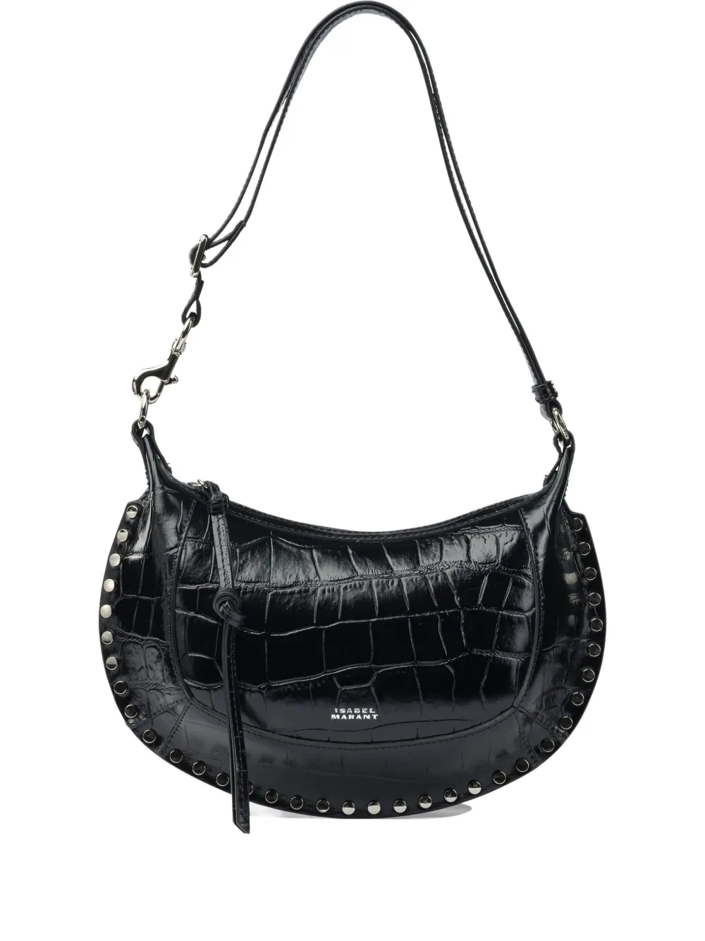 Isabel Marant Studded-detail Leather Shoulder Bag In Black