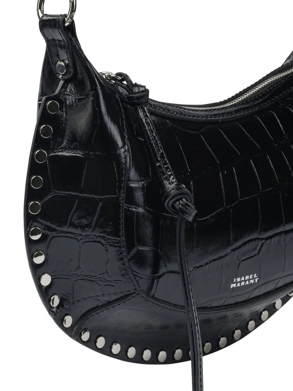 Isabel Marant Studded-detail Leather Shoulder Bag In Black
