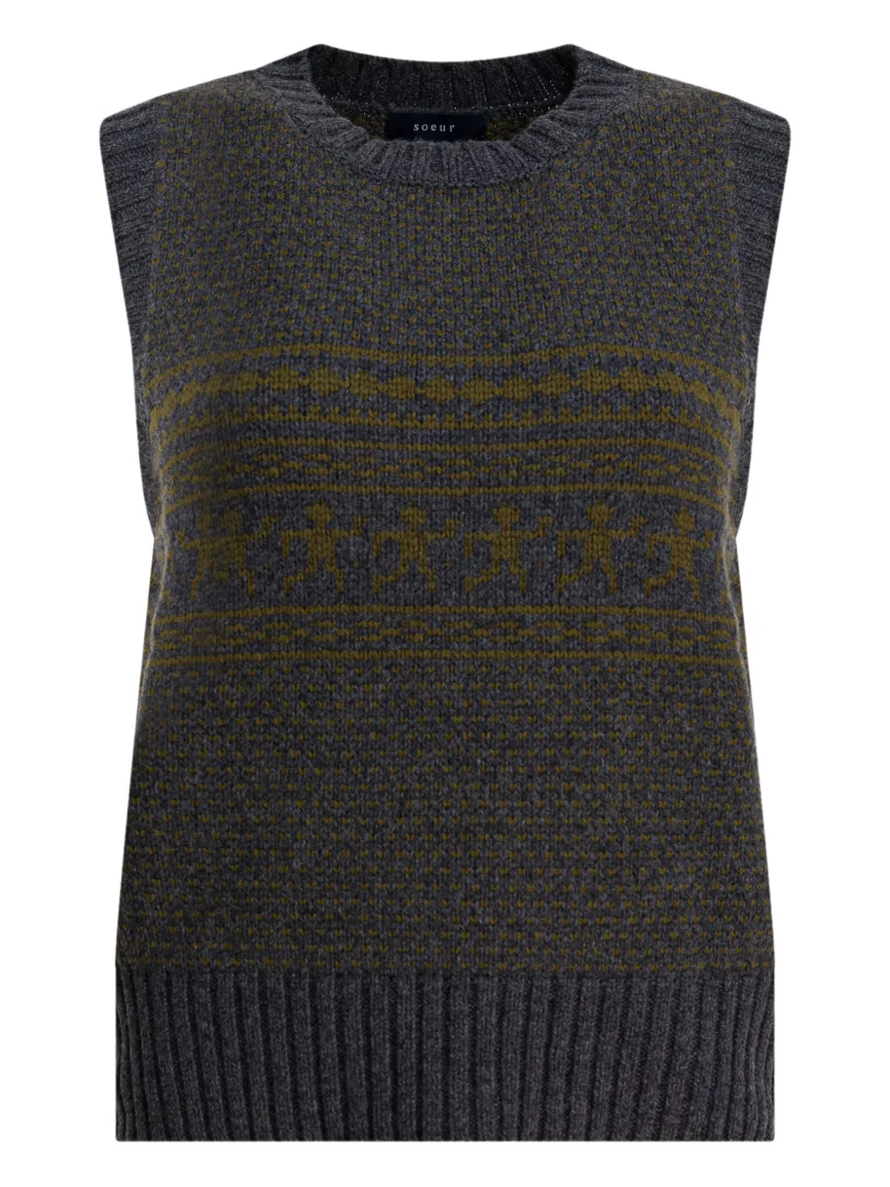 Soeur Namaste knitted vest | Grey | Image 1