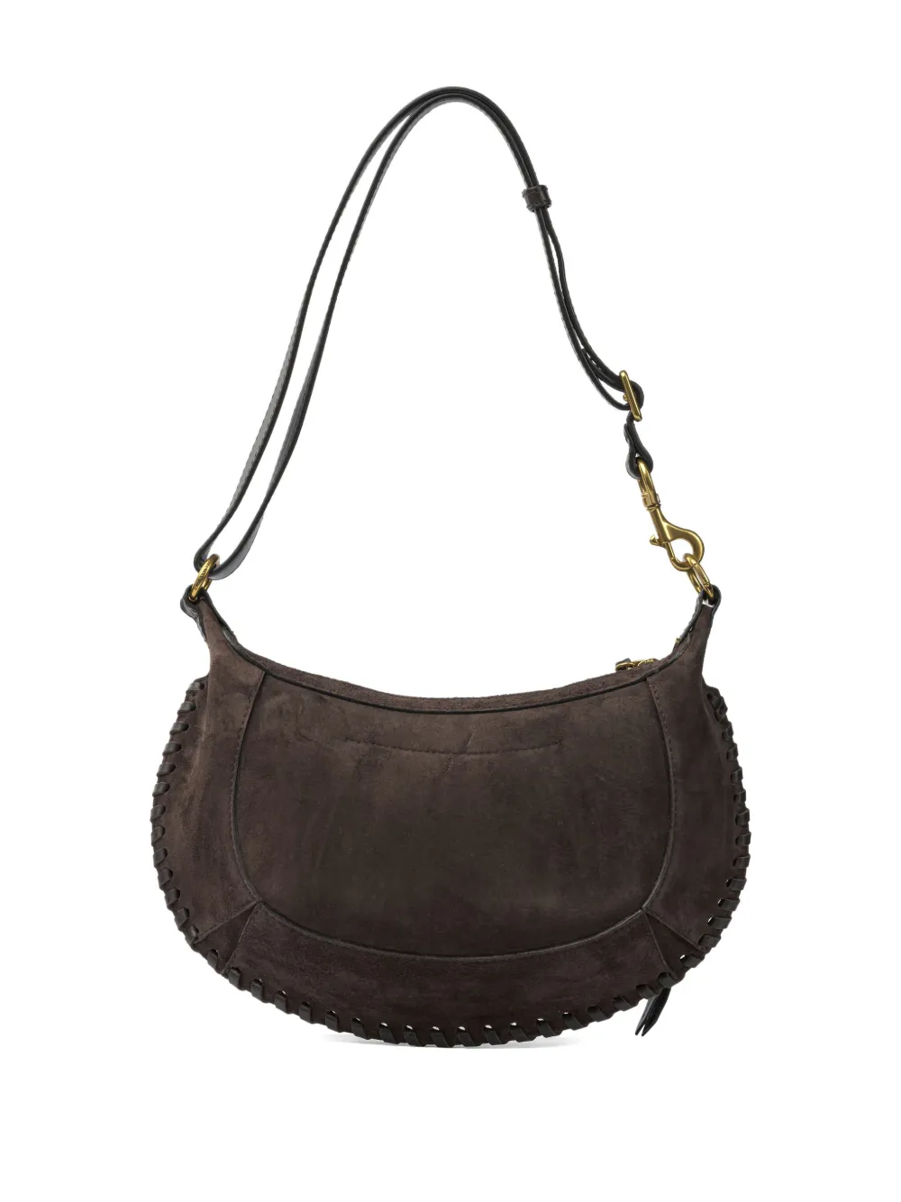 ISABEL MARANT braided-trim leather shoulder bag - Bruin