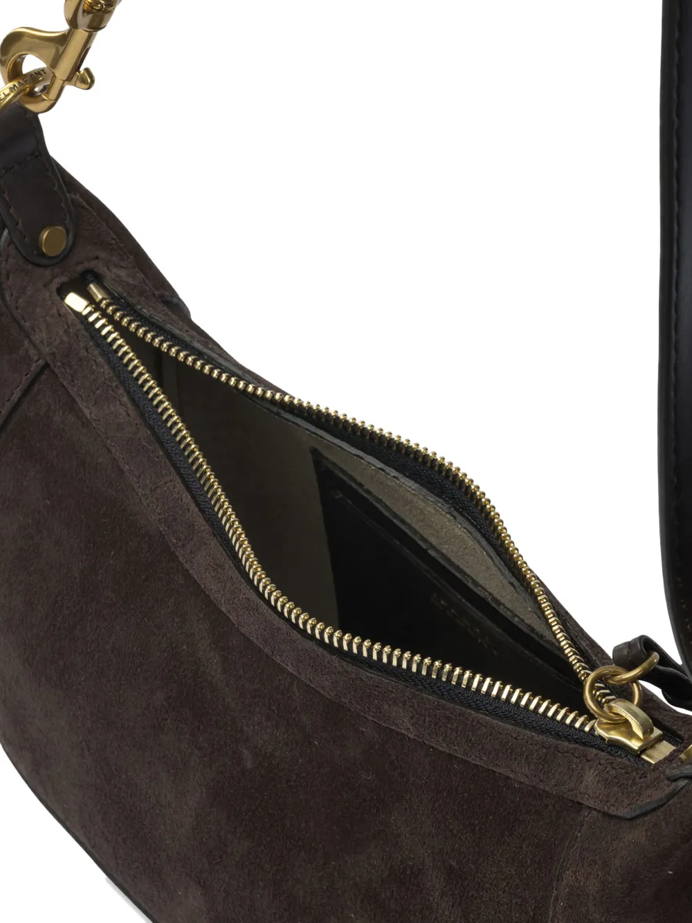 Isabel Marant Oskan Moon Shoulder Bag With Adjustable Strap In Brown