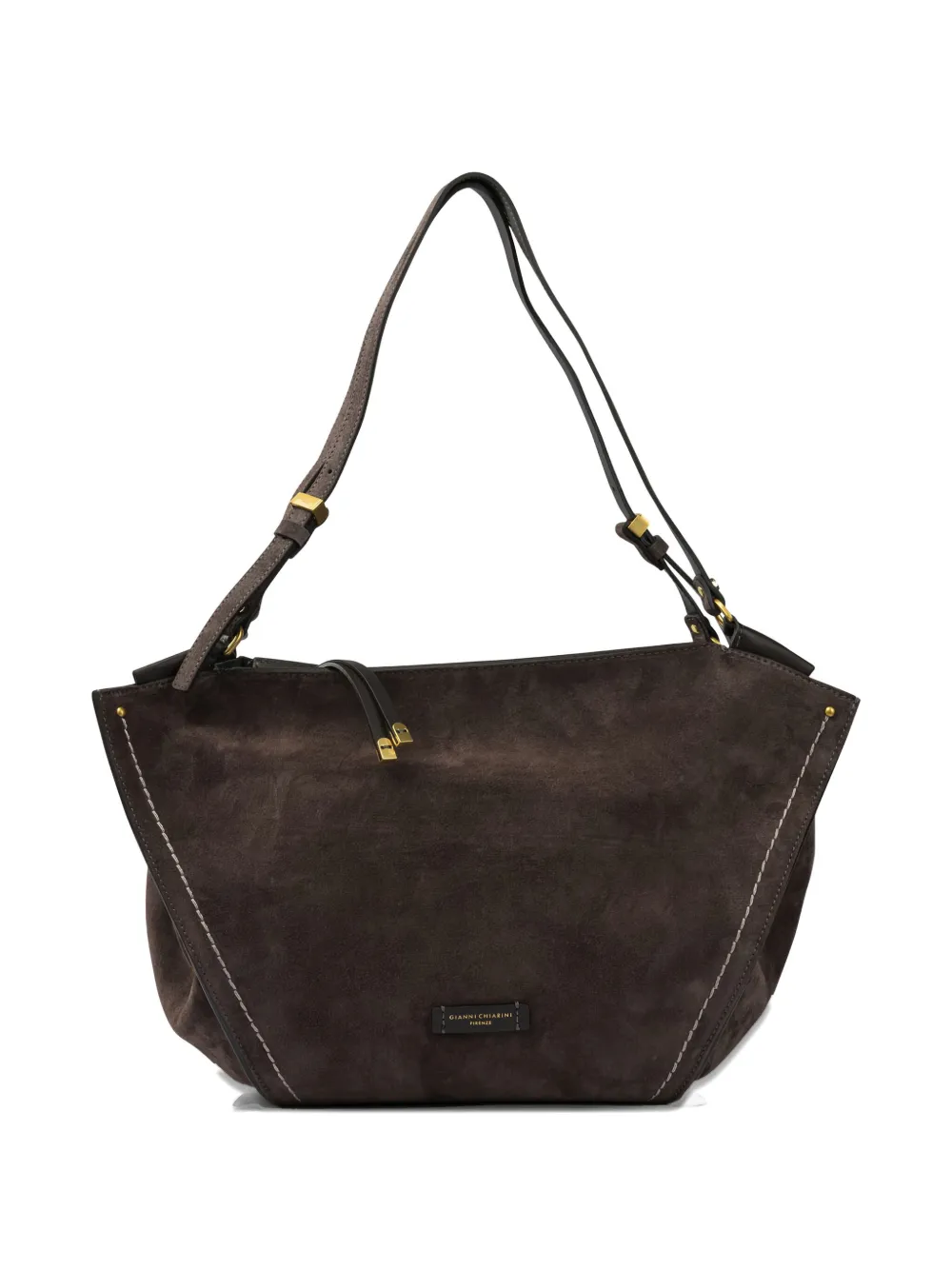 GIANNI CHIARINI Bloom suede tote bag | Brown | Image 1