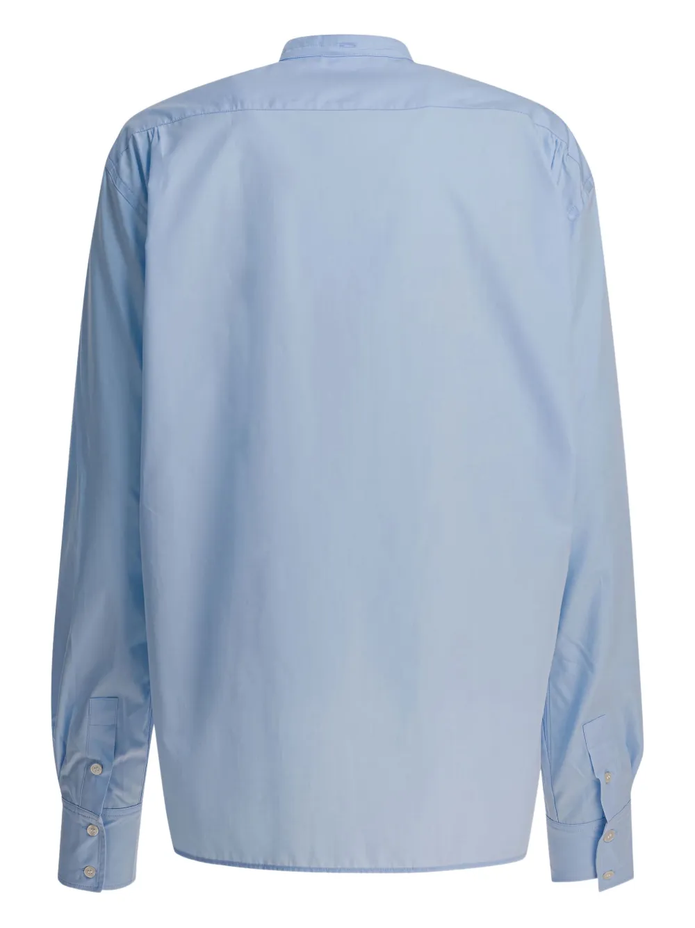 Soeur cotton collarless shirt - Blauw