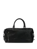 Officine Creative woven zip-faastening tote bag - Black