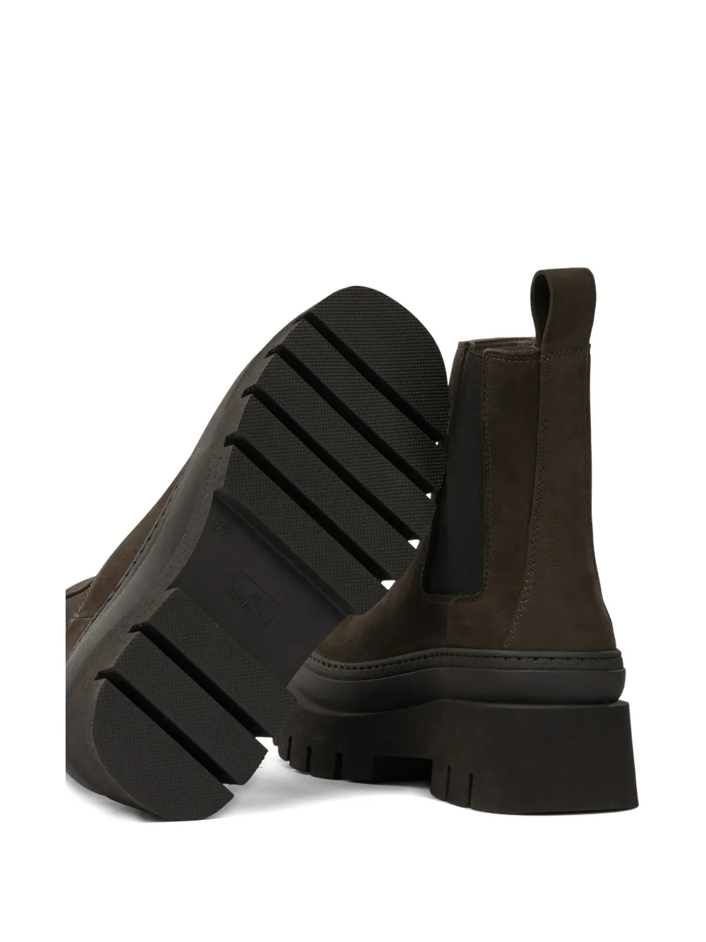 Copenhagen Chelsea laarzen met plateauzolen Bruin