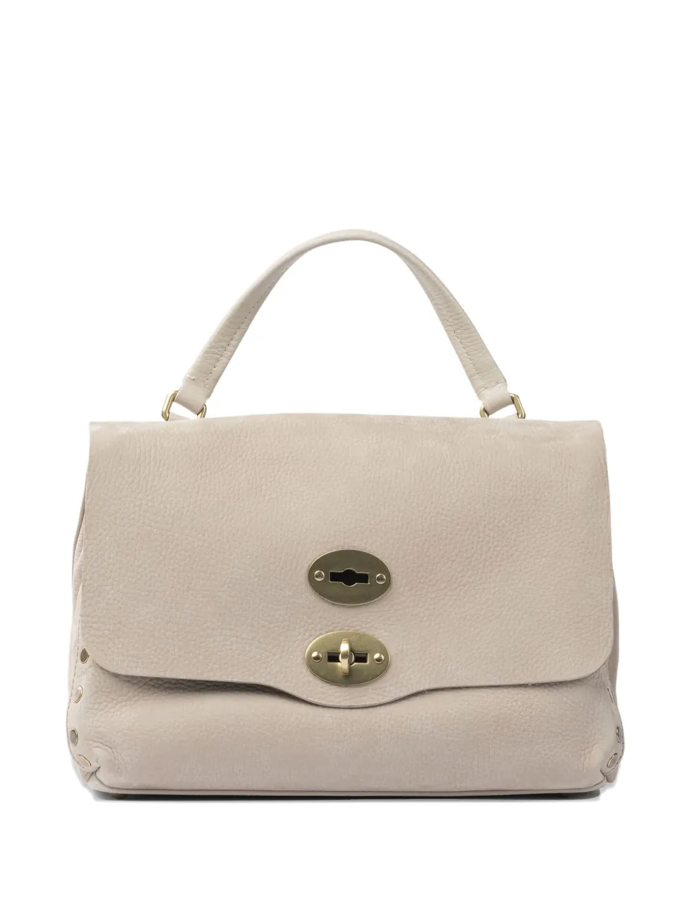 Zanellato Studded-detail Turn-lock Tote Bag In Neutral