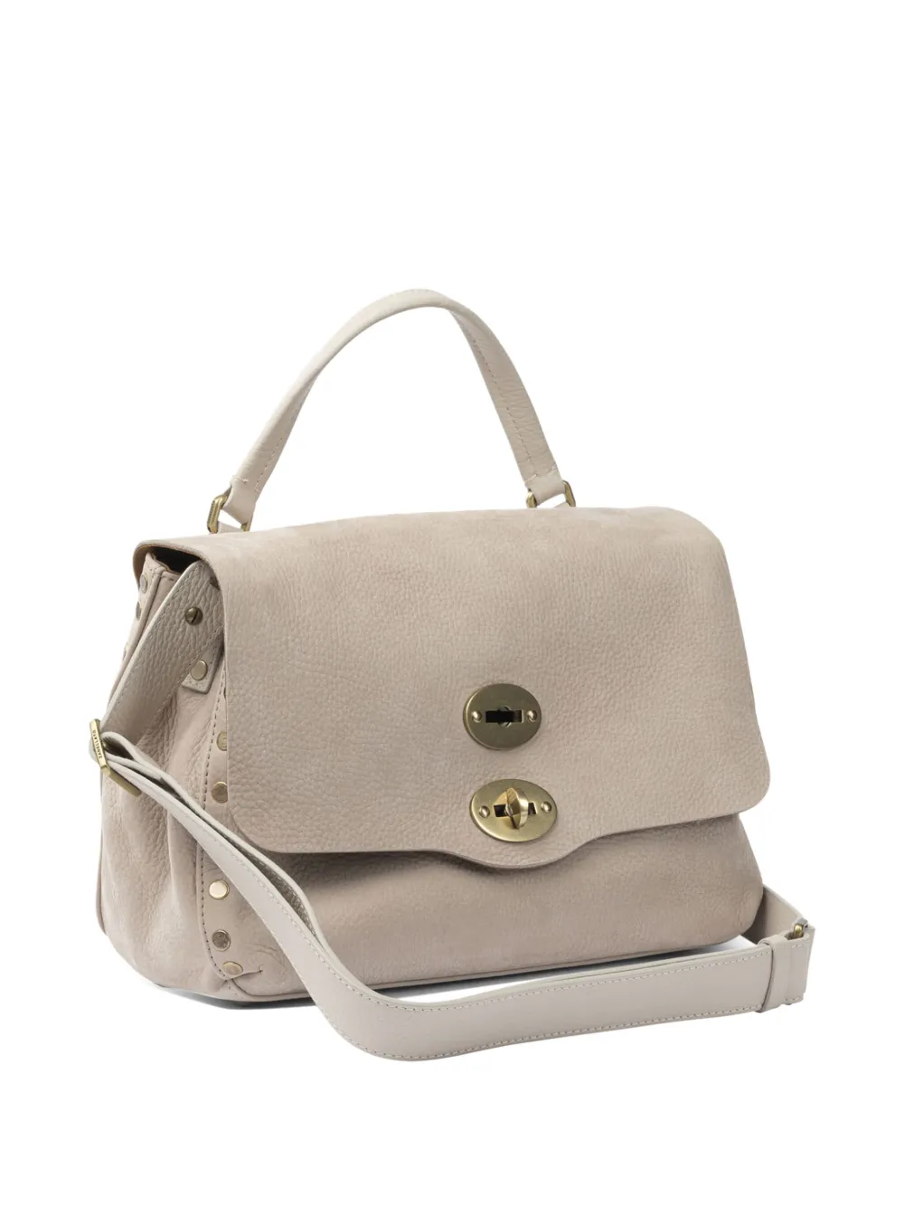 Zanellato Shopper met draaislot en studs Grijs
