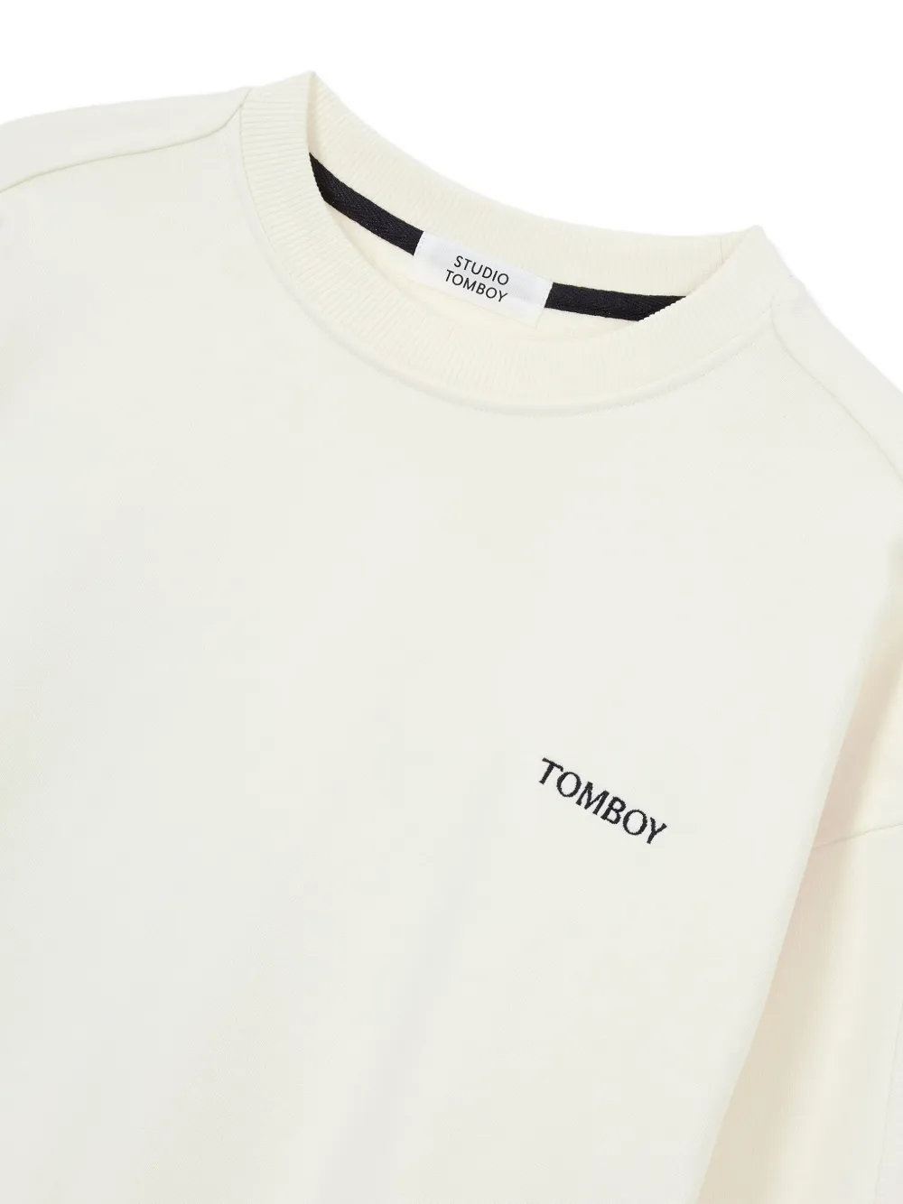 Studio Tomboy Logo-embroidered Sweatshirt In Neutral