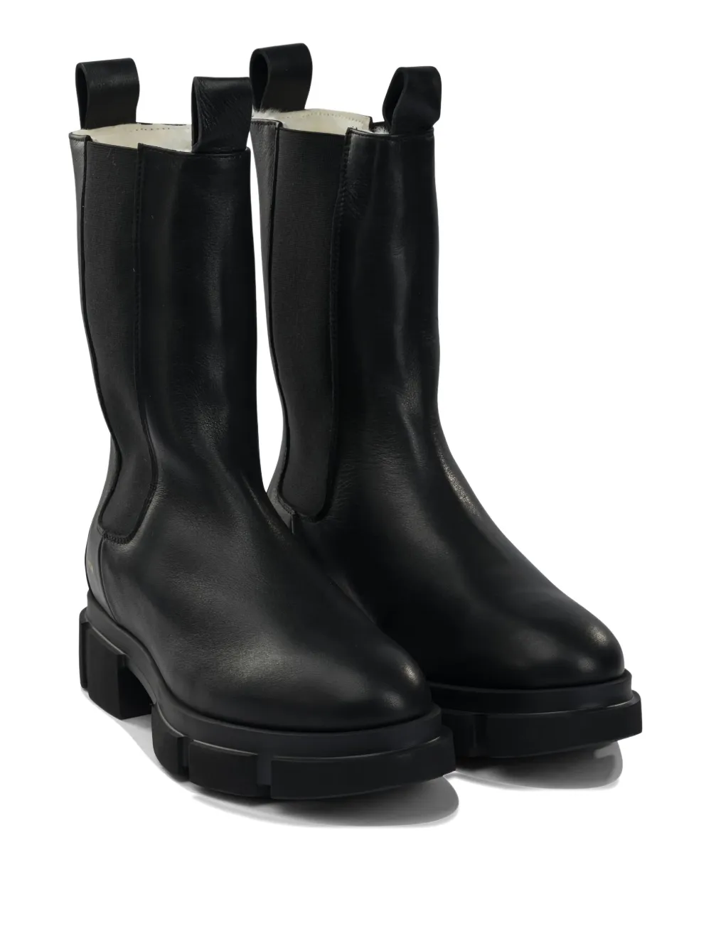 Copenhagen Cph500 Pull-tab Platform Chealse Boots In Black
