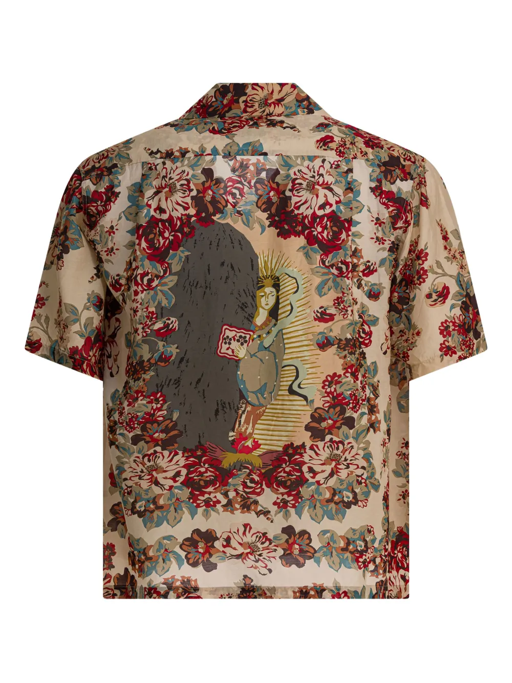 KAPITAL floral button shirt - Beige