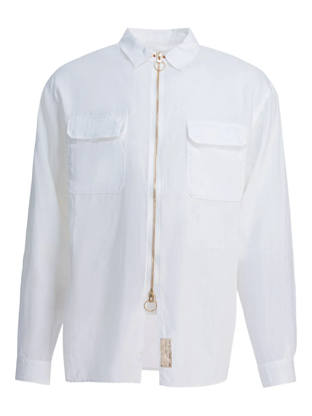 KAPITAL zipped-pocketed linen shirt | White | Image 1