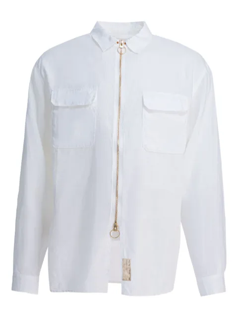 KAPITAL chemise en lin à poches zippées