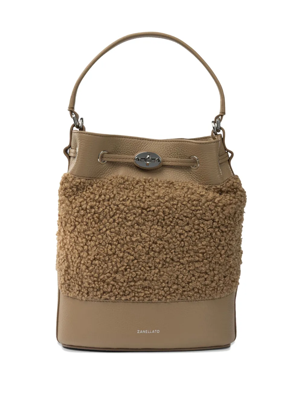 Zanellato Panelled Leather Tote Bag In Brown