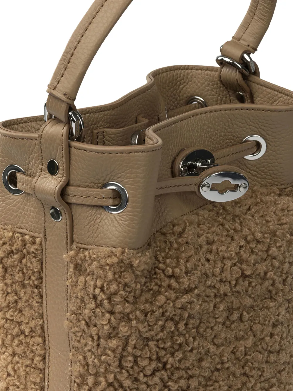 Zanellato Panelled Leather Tote Bag In Brown