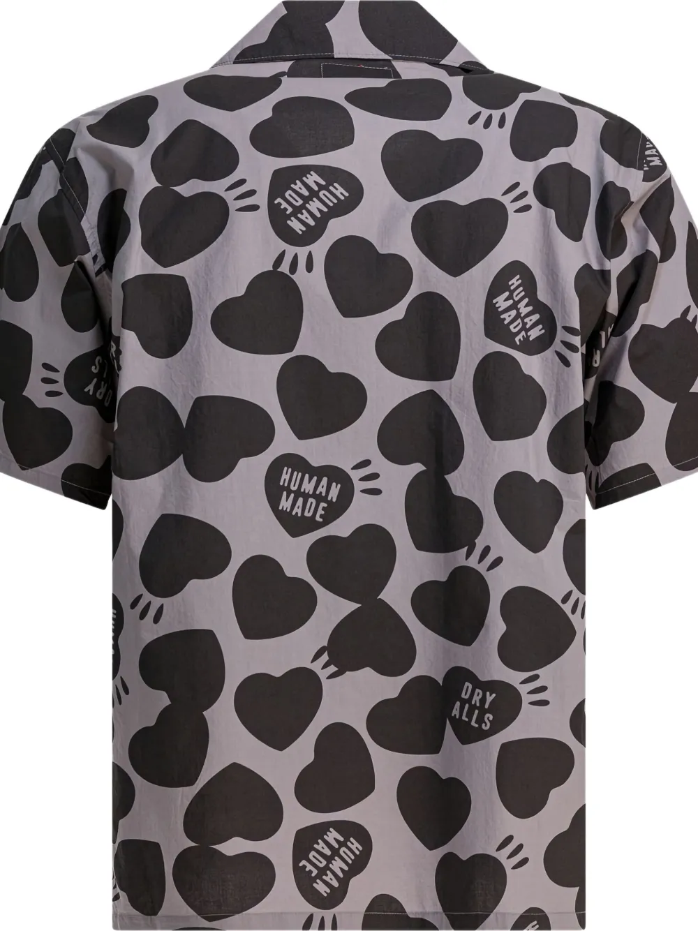 Human Made Vacation Heart Graphic Print Shirt In Gray