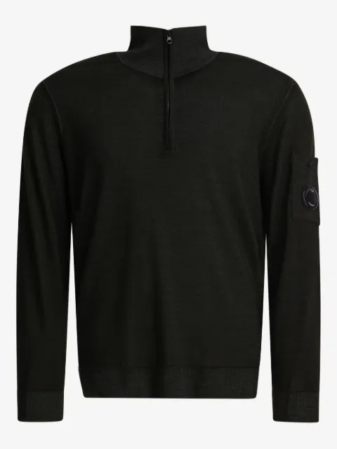 C.P. Company wool zip-up sweater