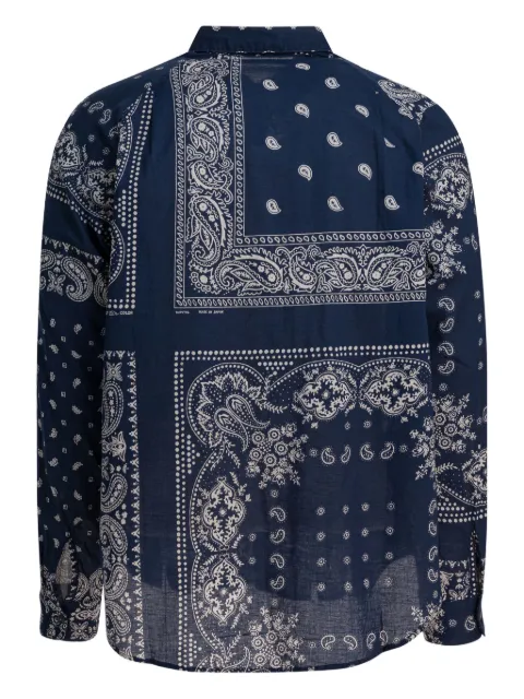 KAPITAL camisa con estampado de cachemira