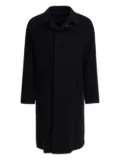 Tagliatore wool-blend single-breasted coat - Black