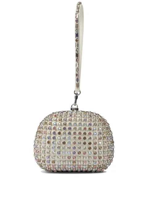 Self-Portrait crystal-embellished clutch bag