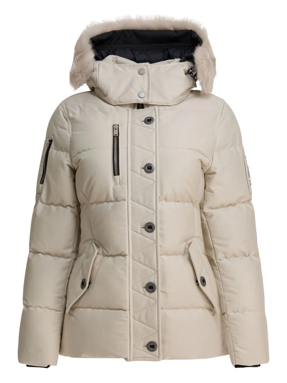 Moose Knuckles hooded puffer jacket | Neutrals | Image 1