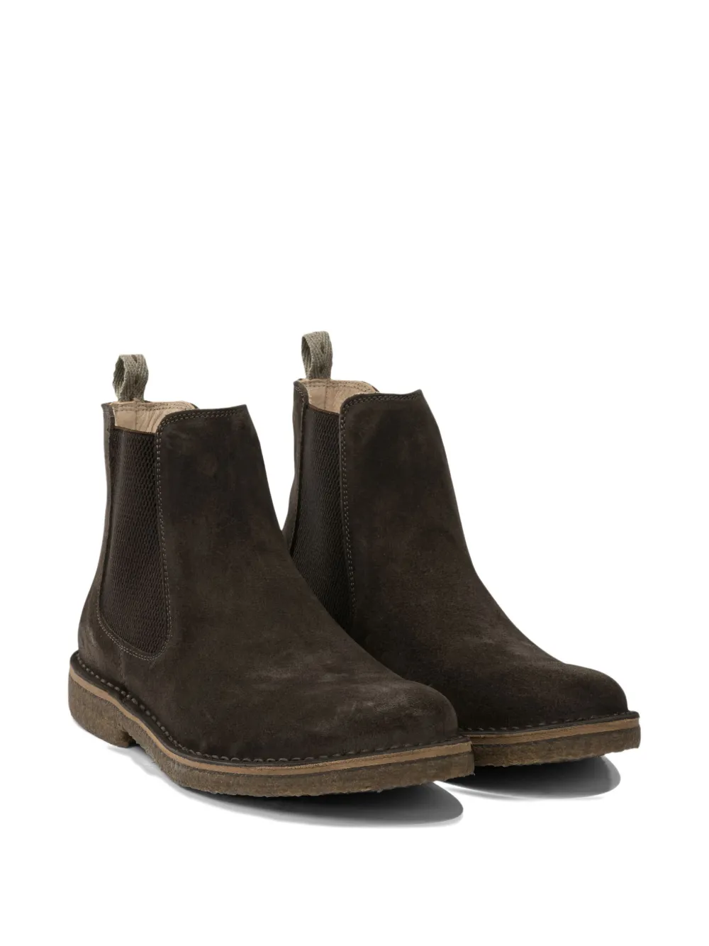 Astorflex Bitflex Suede Crepe Sole Chelsea Boots Dark Chestnut In Brown