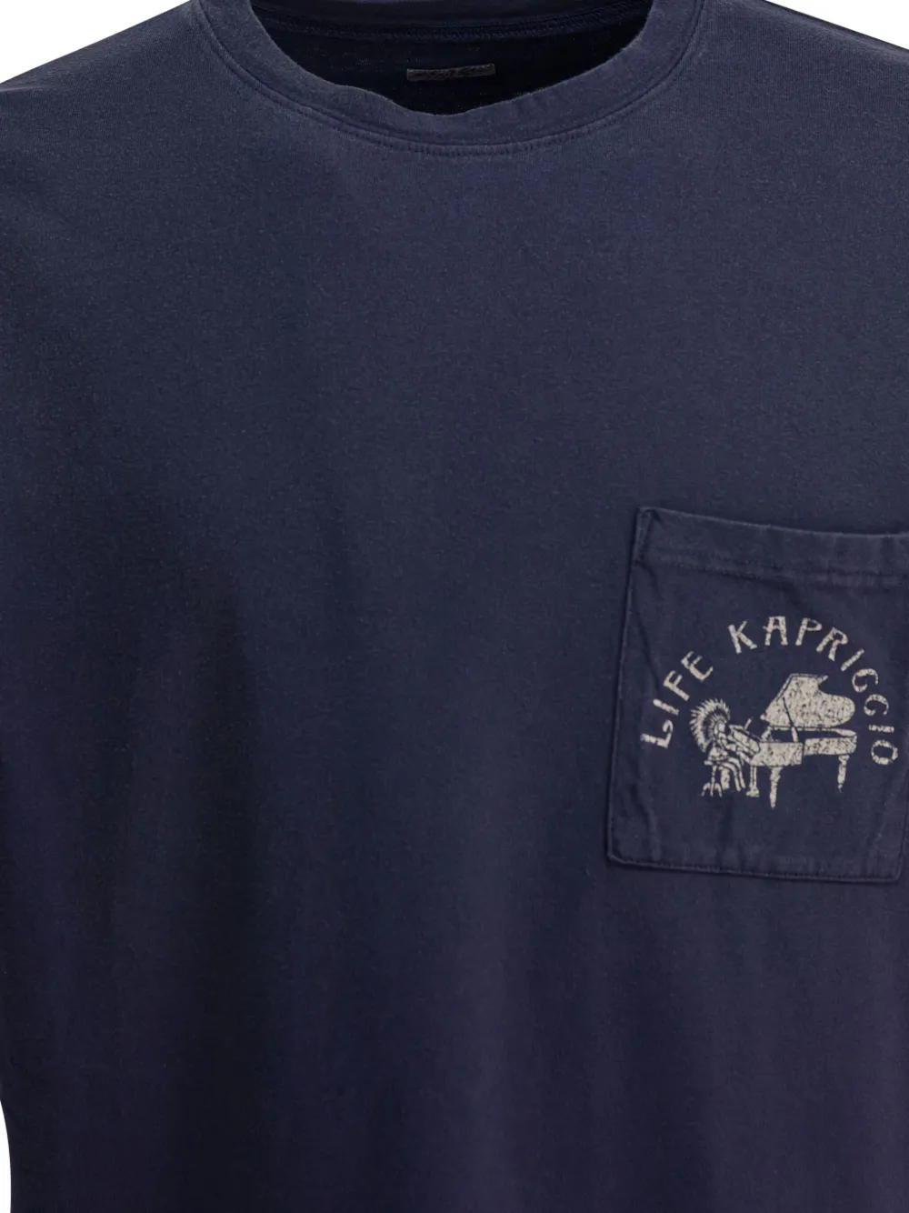 KAPITAL Katoenen T-shirt Blauw
