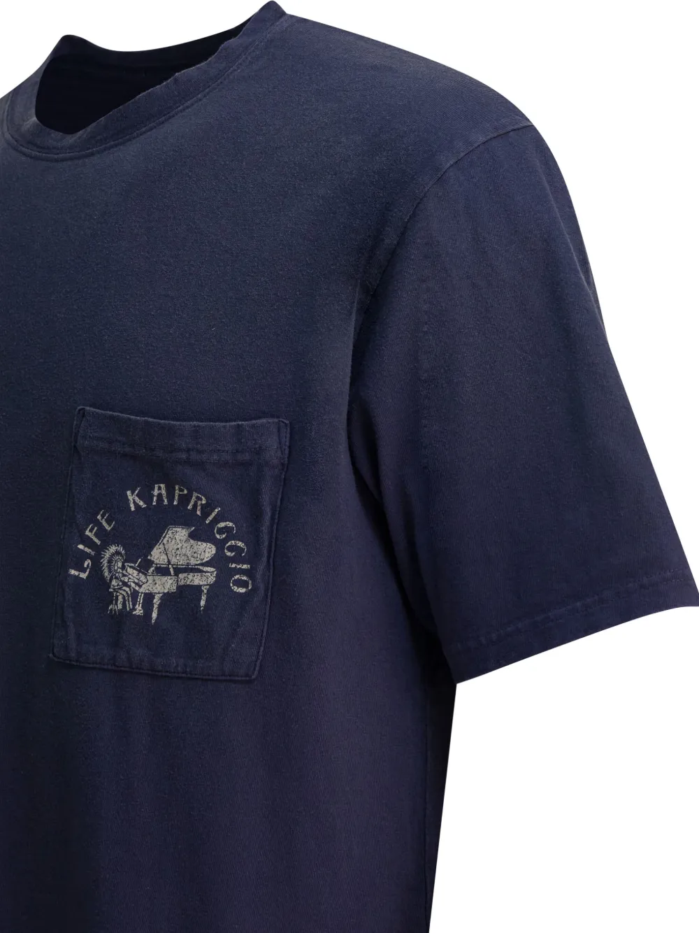 KAPITAL Katoenen T-shirt Blauw