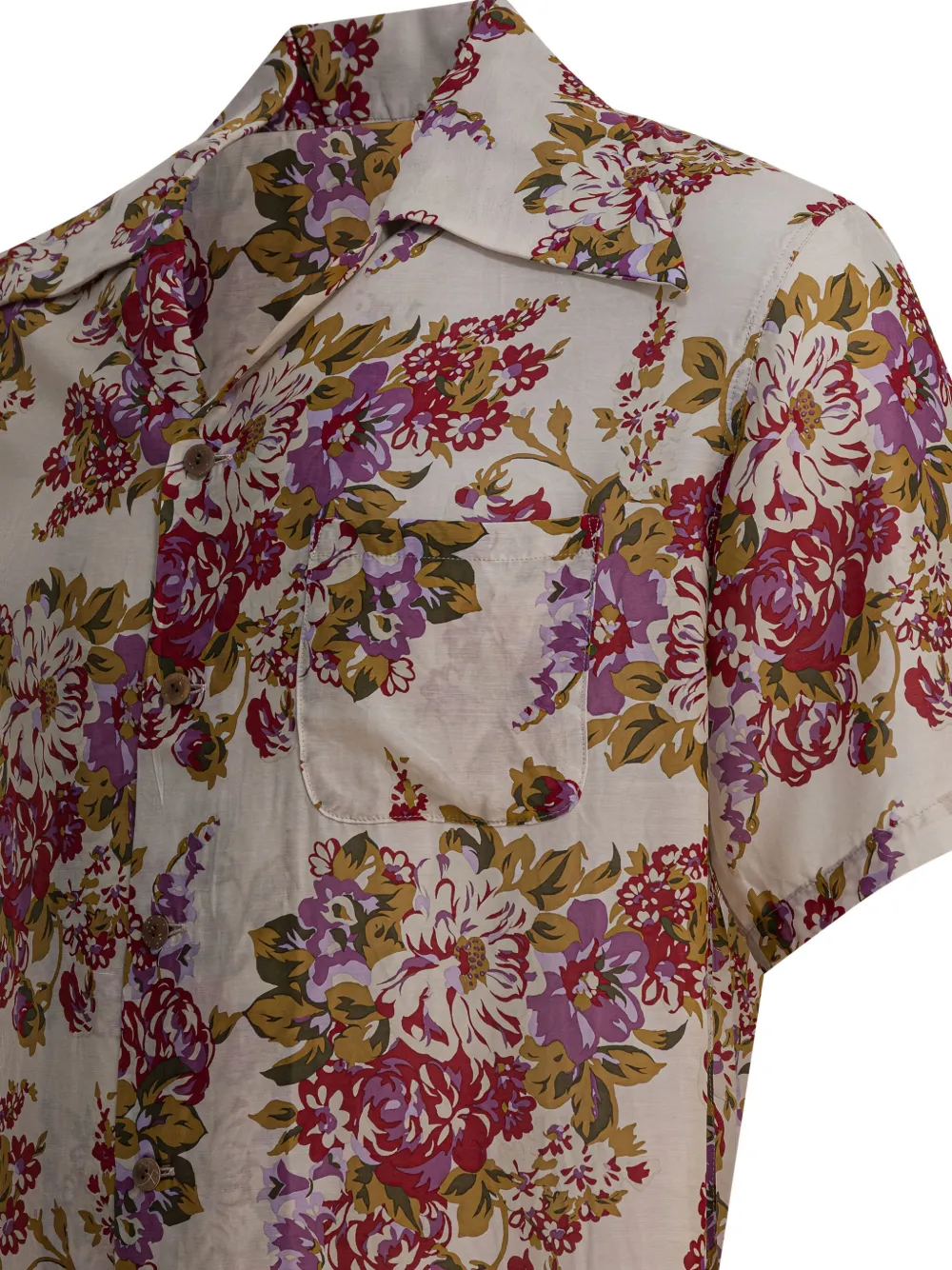 Kapital Floral-print Shirt In Brown