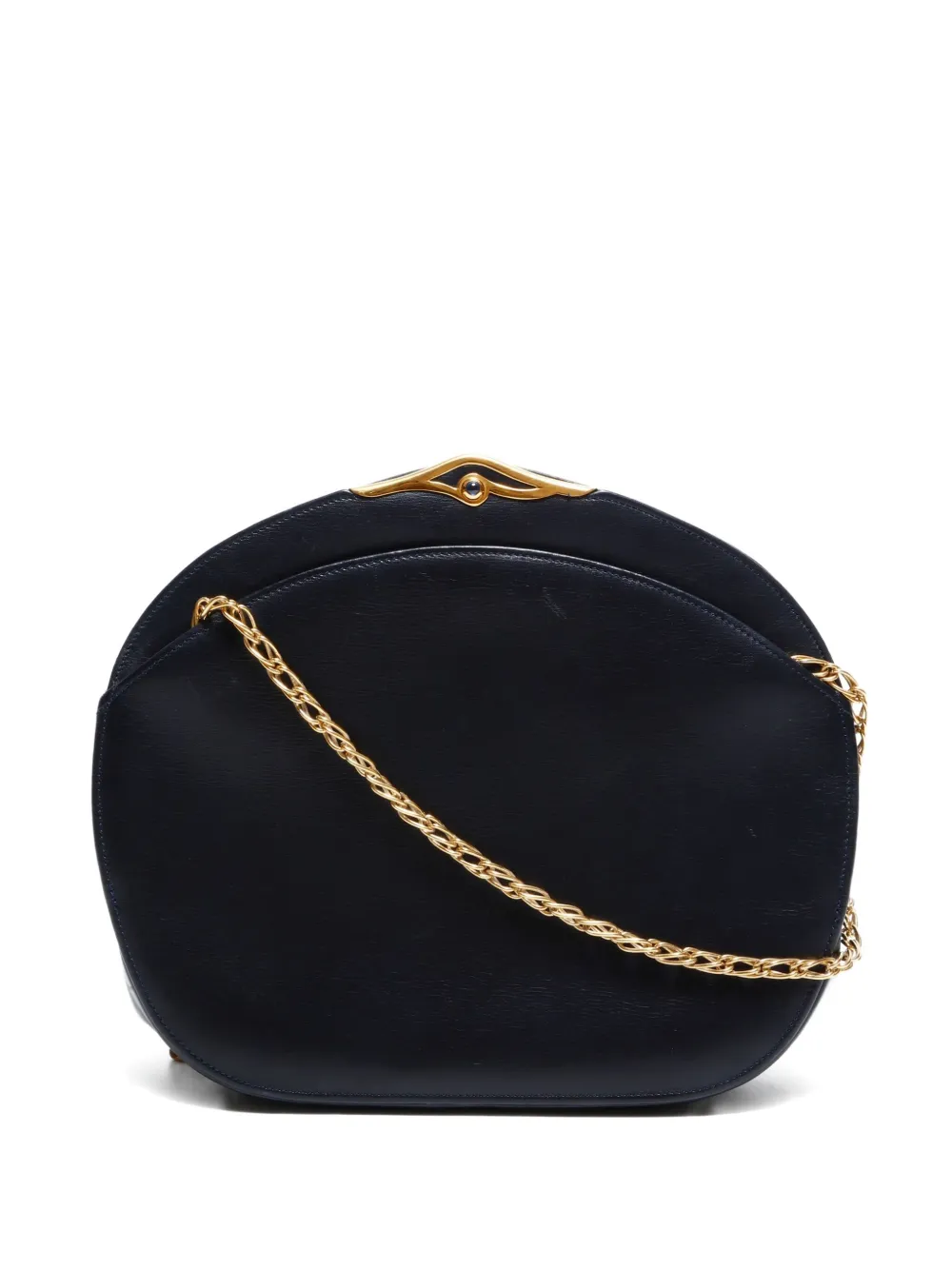 Pre-owned Cartier 1990-2000s Leather Shoulder Bag In Black